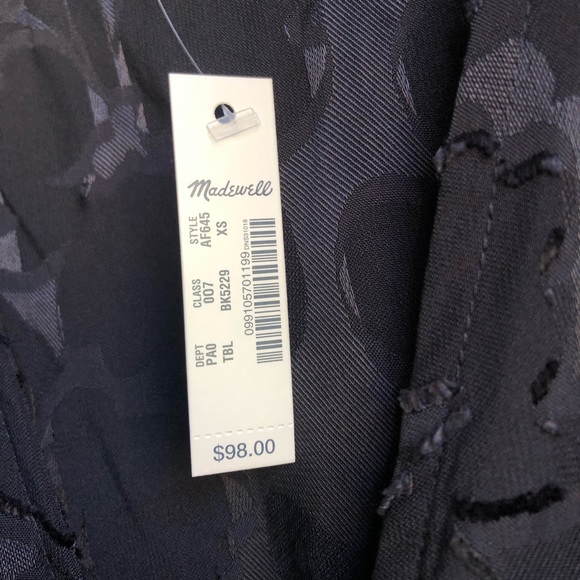 Madewell Floral Jacquard Side-Tie Wrap Top - Picture 3 of 5